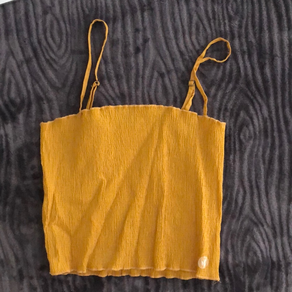 Mustard Yellow PacSun Crop Top